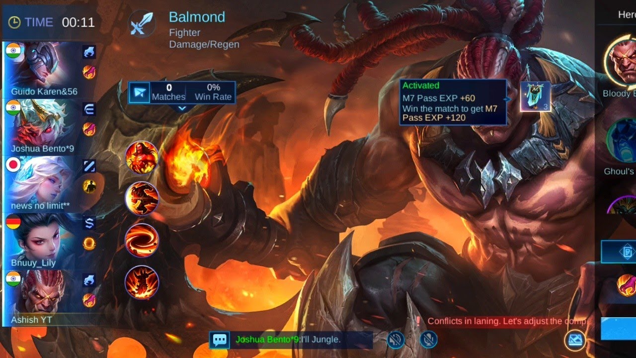 Mobile Legend 5v5 | Balmond Gameplay | Full Match Win