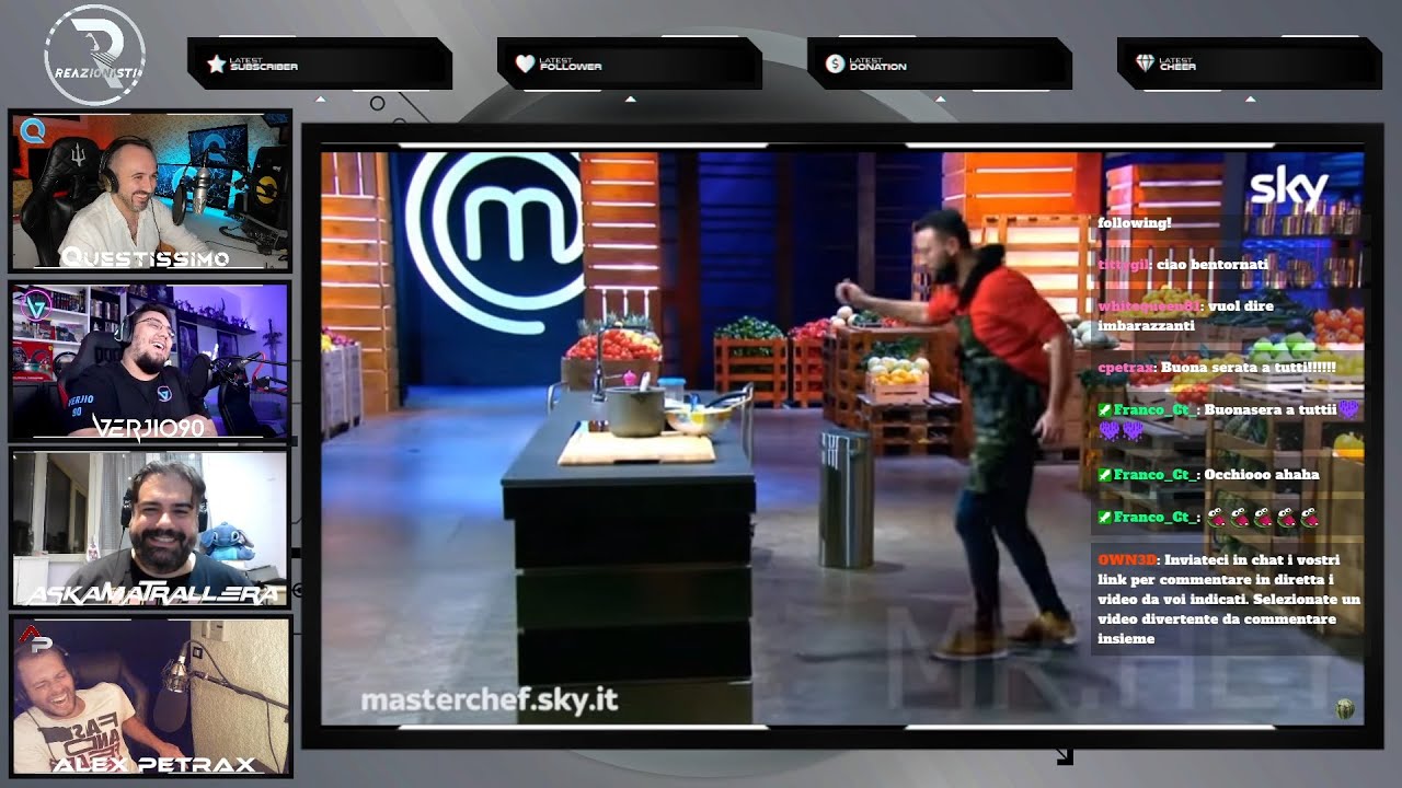 REAZIONISTI Puntata 10 - #Reaction #YTP Un Americano a Masterchef