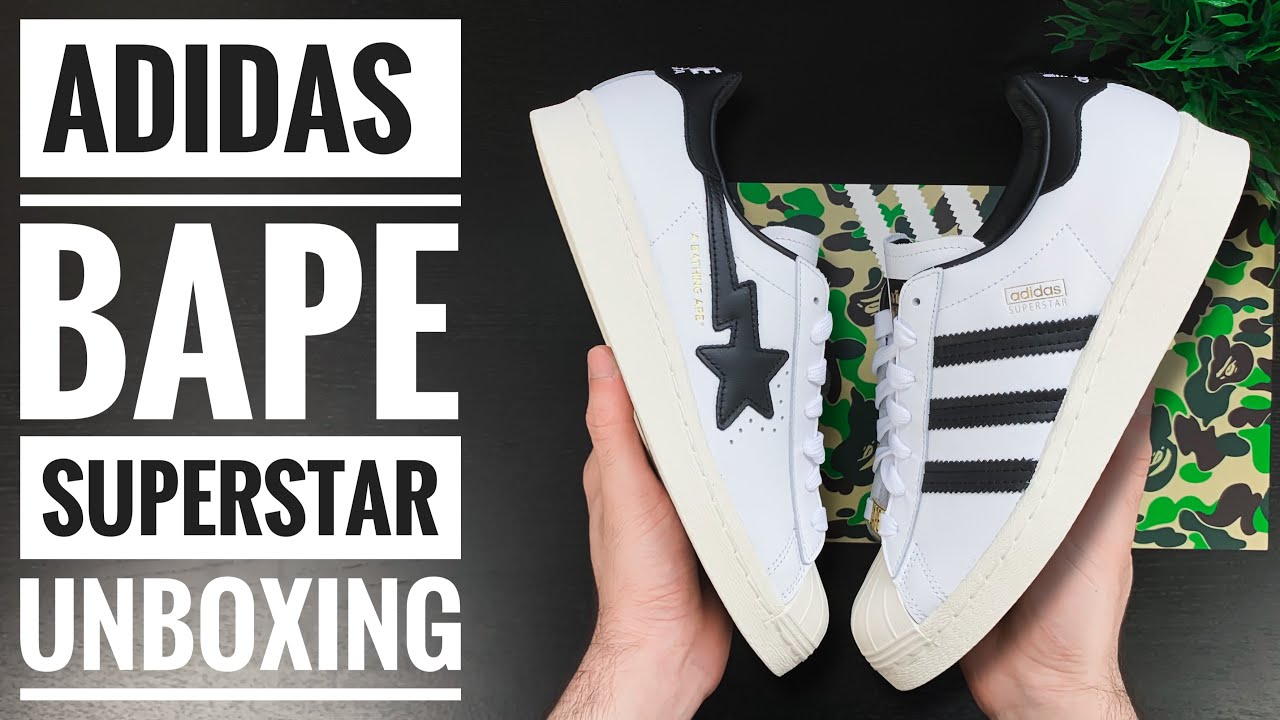 Adidas x BAPE Superstar 80s | Unboxing | 4K | Sneaker Therapy