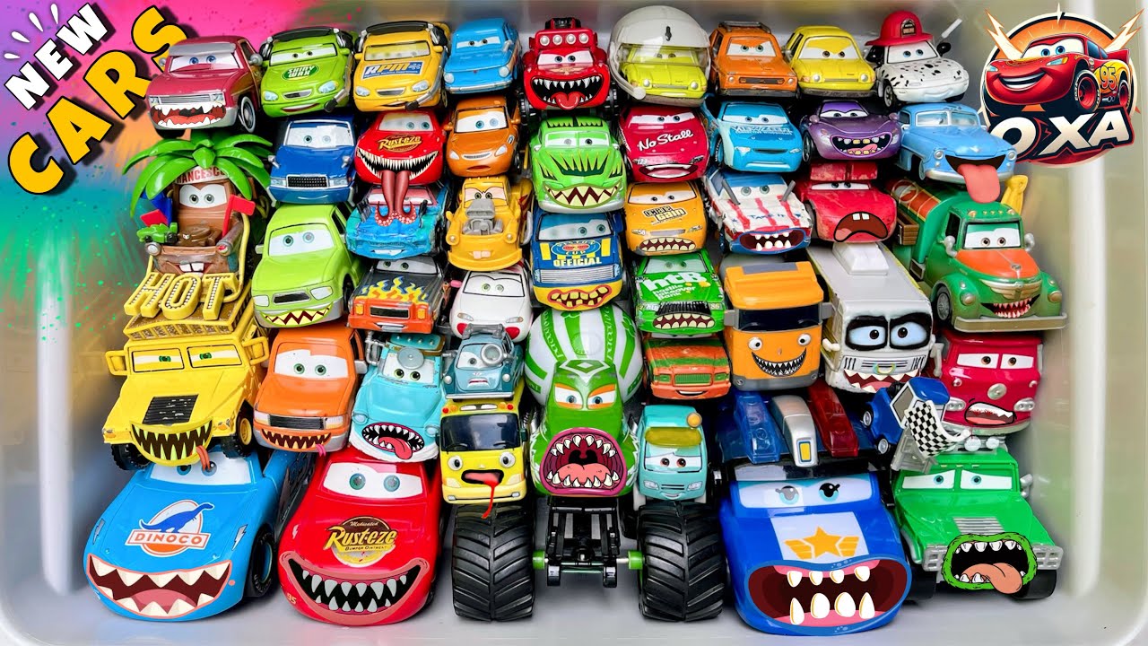 Disney Pixar Cars Unboxing Review | Lightning McQueen, Tow Mater, Chick Hicks, Sally Carrera, Cruz