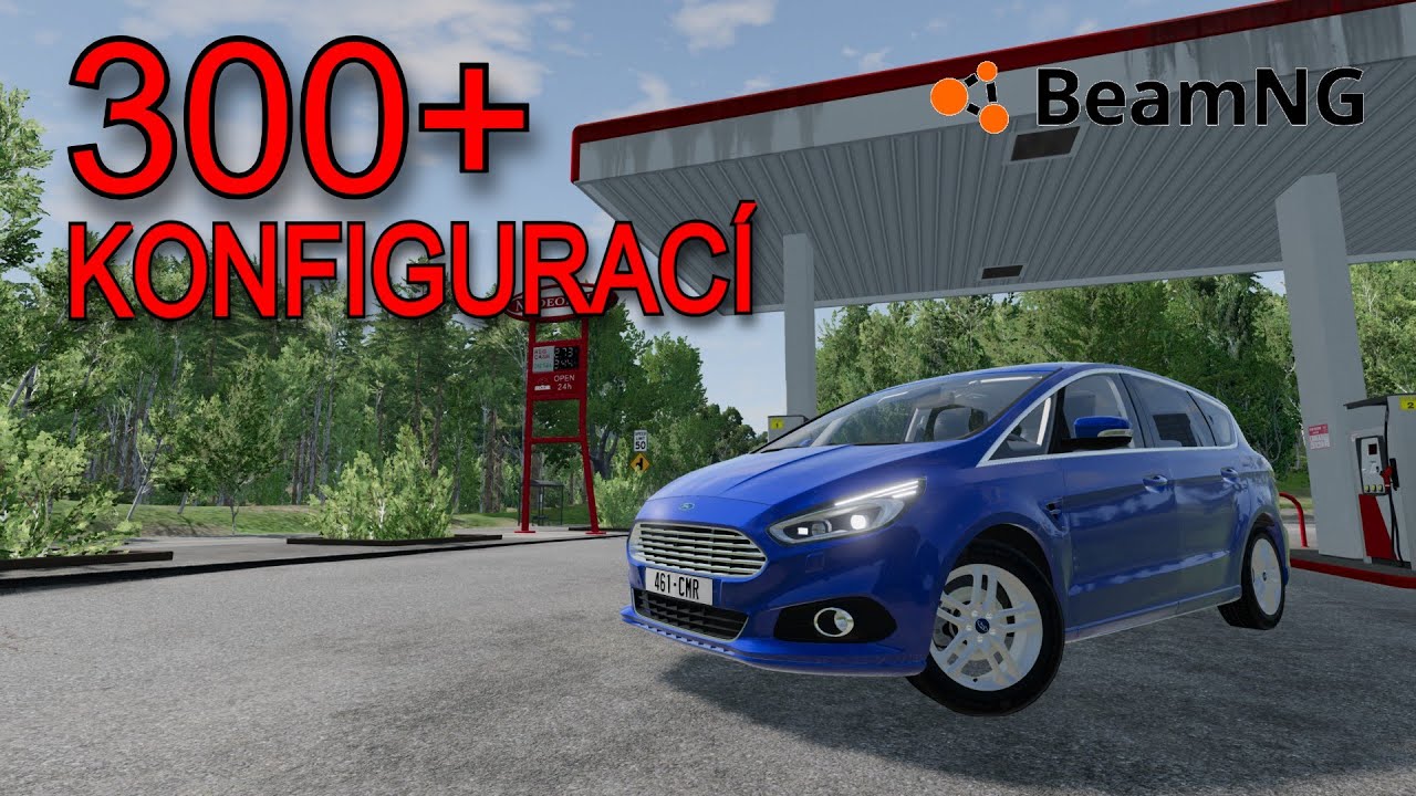 Tenhle MÓD má PŘES 300 KONFIGURACÍ v BeamNG | Ford S-MAX |