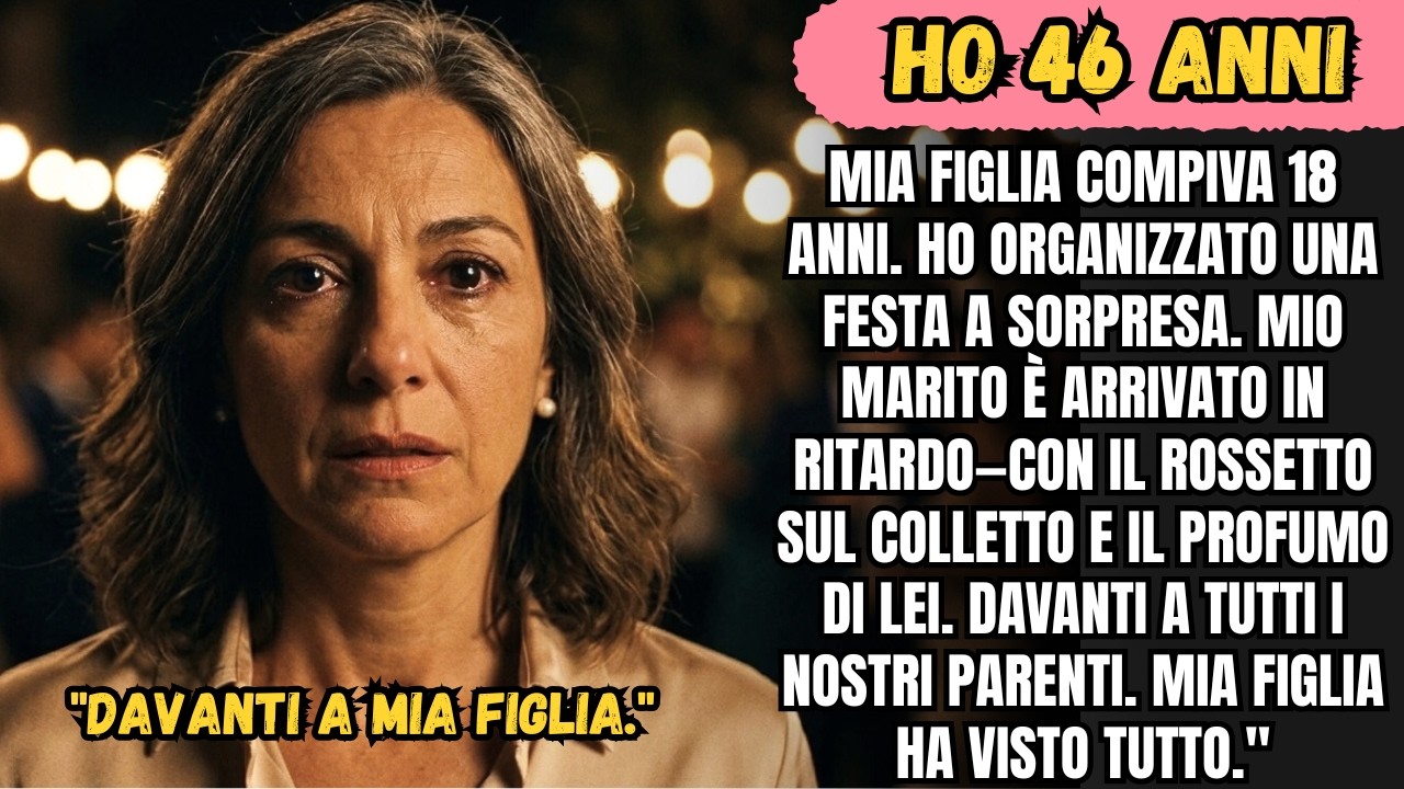 MIA FIGLIA COMPIVA 18 ANNI. HO ORGANIZZATO UNA FESTA A SORPRESA. MIO MARITO È ARRIVATO IN RITARDO...