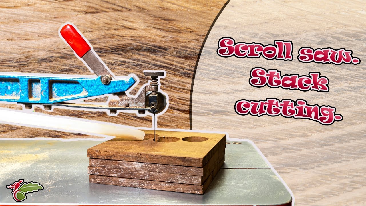Scroll saw for beginners. Stack cutting.