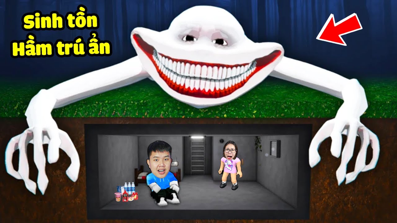 Sống sót qua đêm trong hầm trú ẩn thoát khỏi quái vật đáng sợ !? bqThanh & Ốc Sinh Tồn Cùng Fan