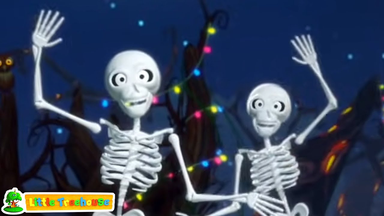 Five Creepy Skeleton | Halloween Song For Children | Scary Nursery Rhymes and Spooky Songs