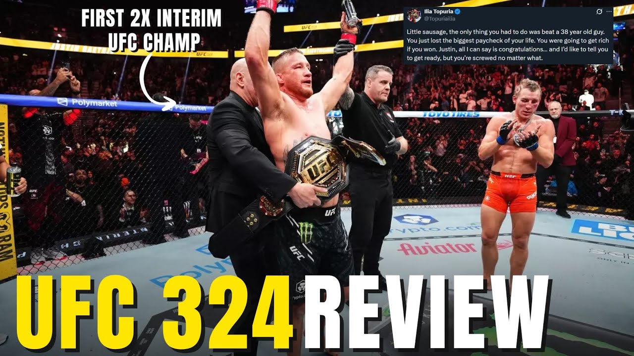 UFC 324 Review: Gaethje Dominates Paddy
