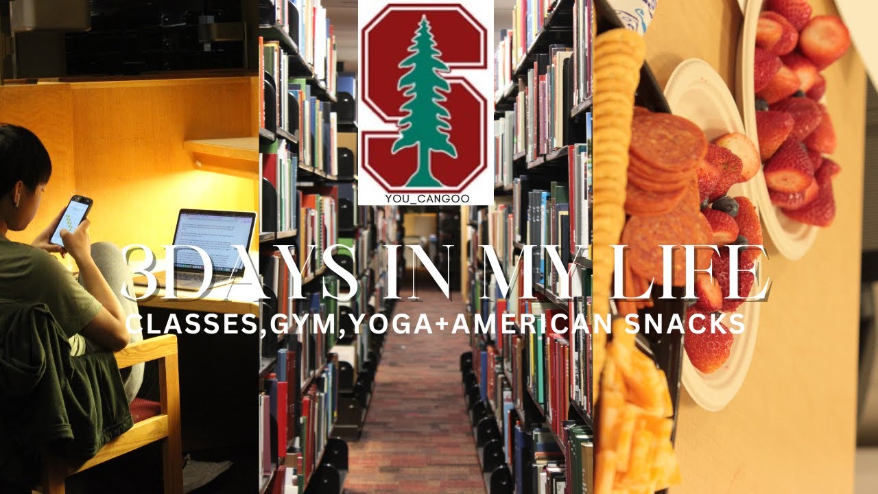 🎓 3 Days at Stanford: Classes, Gym, Yoga & Career Events! | Trying American Snacks 🇺🇸