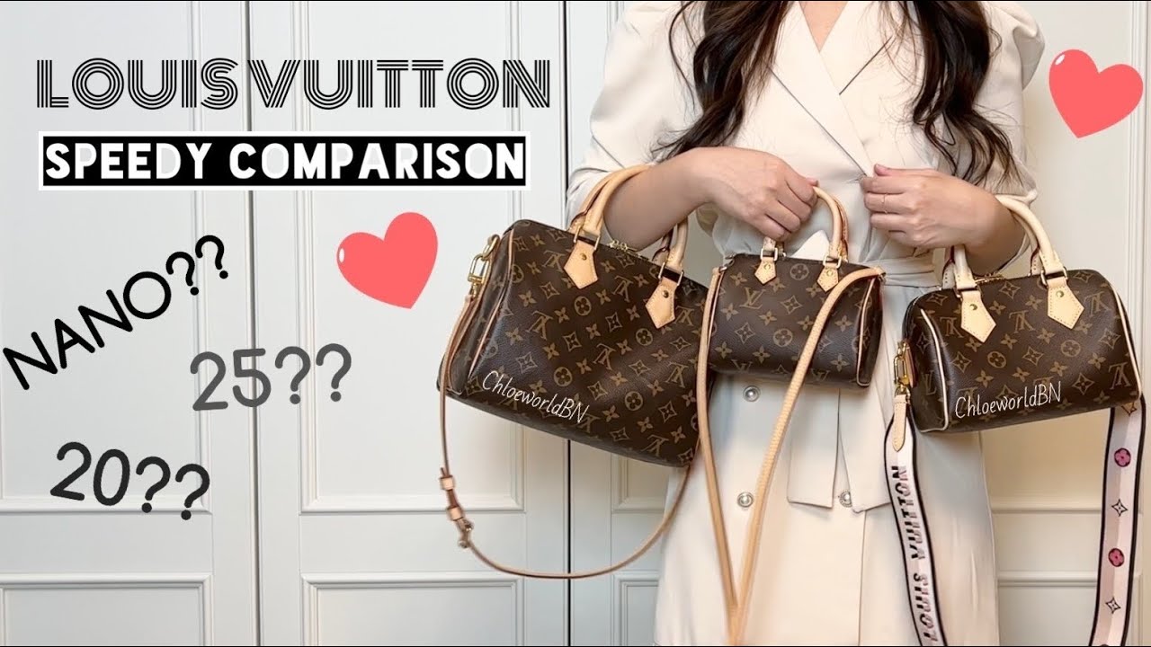 Louis Vuitton Speedy Nano VS 20 VS 25: подробный сравнительный обзор