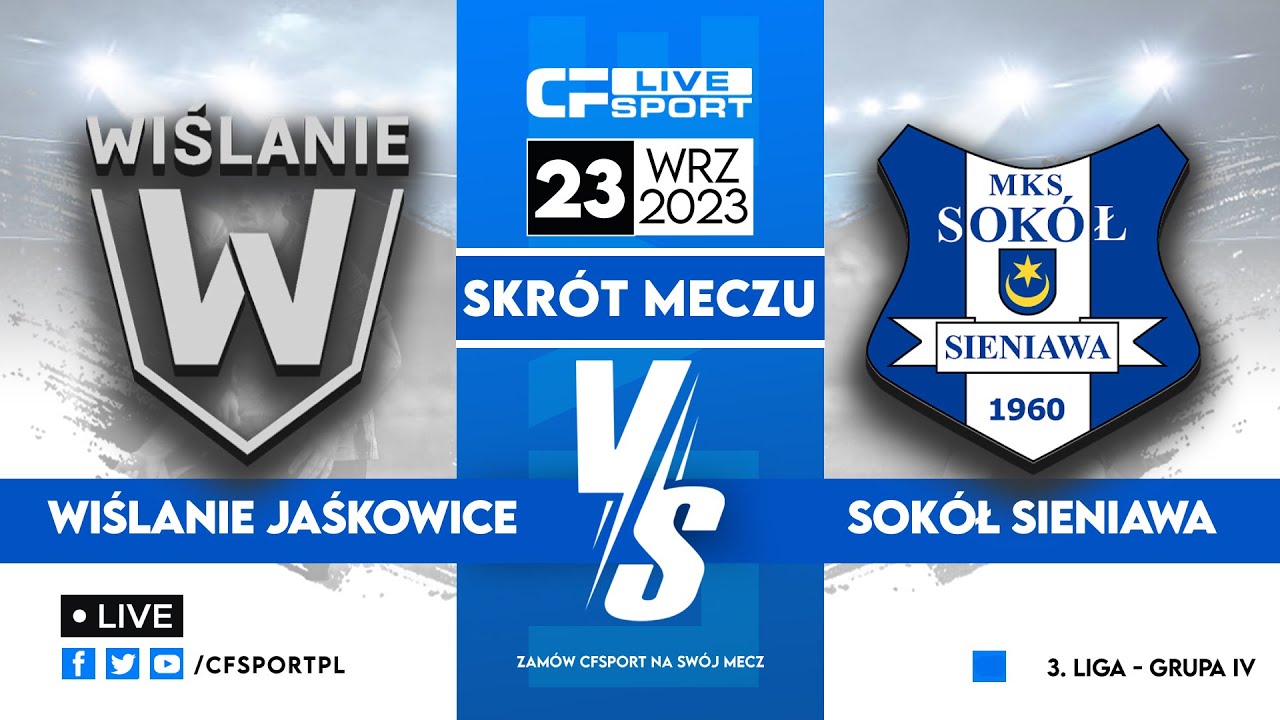 Skrót: Wiślanie Jaśkowice - Sokół Sieniawa 23.09.2023