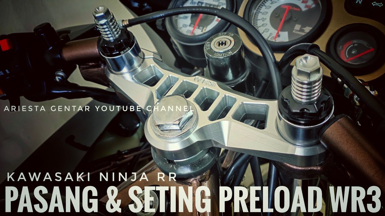 Pasang & Seting Preload WR3 NInja RR Tampilan Semakin Racing Look