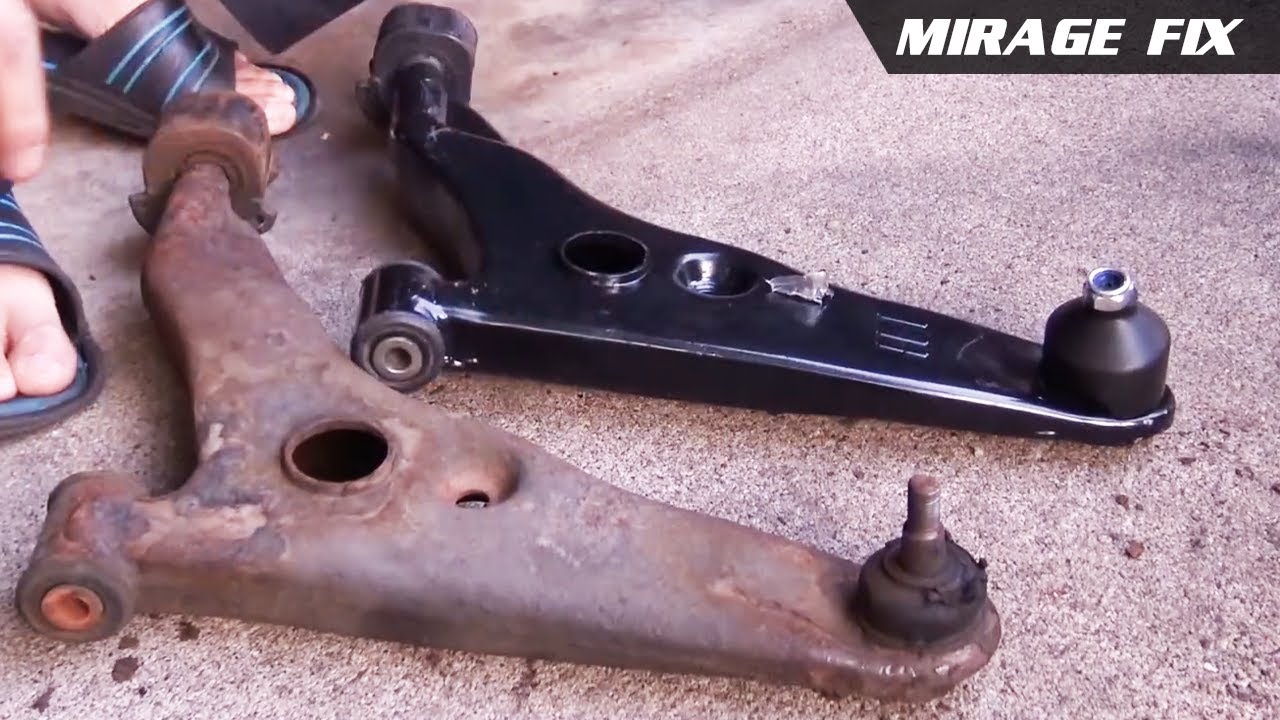 Mirage Fix 22 | Передние нижние рычаги и регулировка развала-схождения своими руками