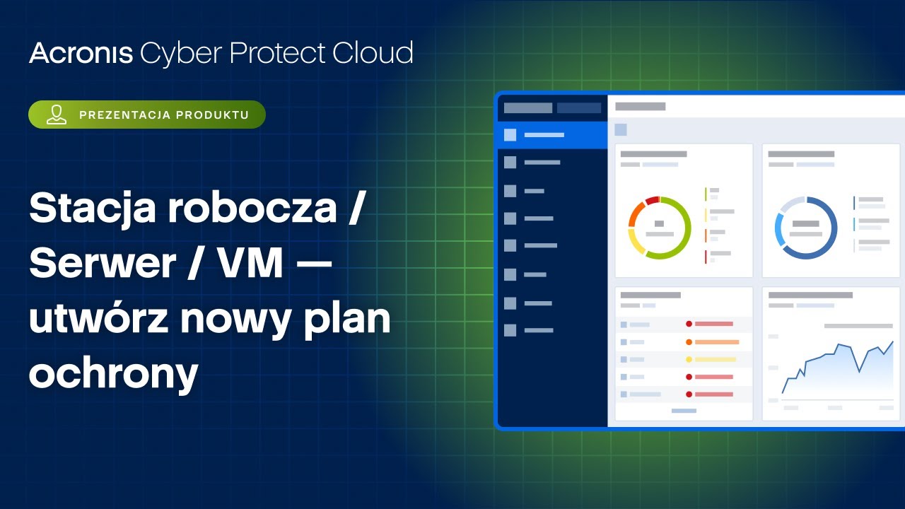 Acronis Cyber Protect Cloud: Stacja robocza / Serwer / VM - utw&oacute;rz nowy plan ochrony