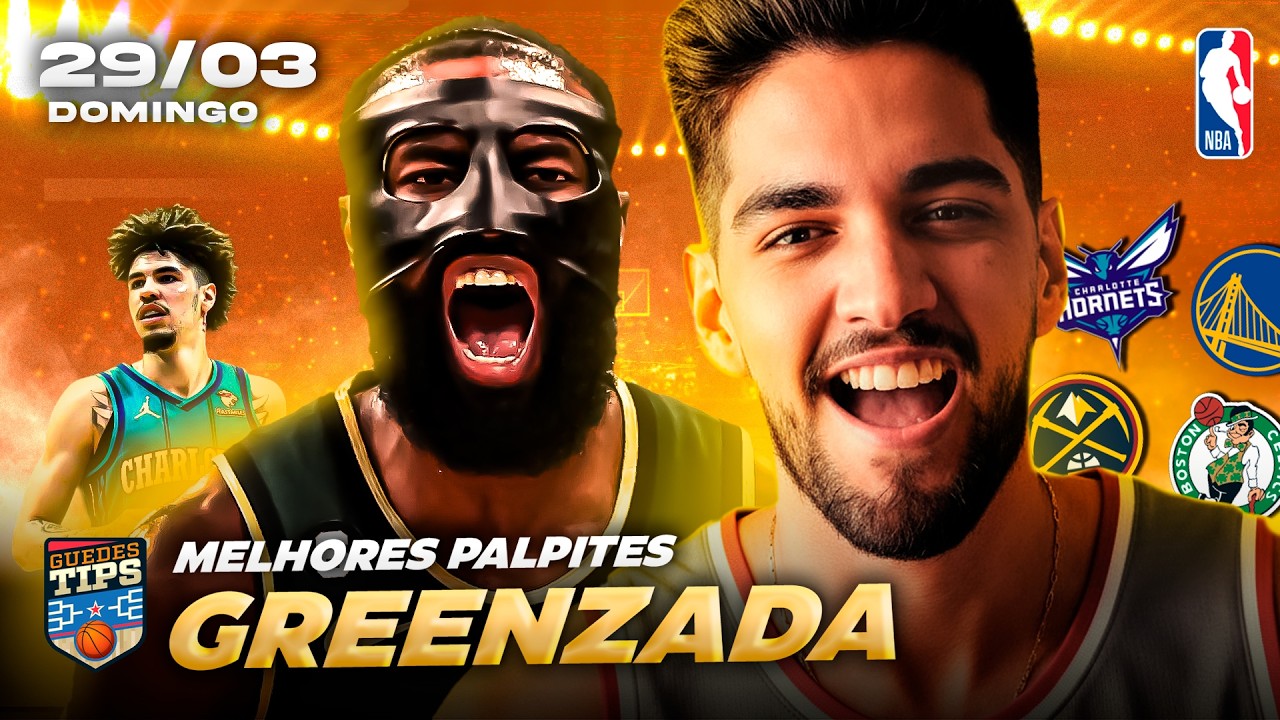 PALPITES DA NBA PARA HOJE 29 03 2026 (DOMINGO) + BILHETE PRONTO