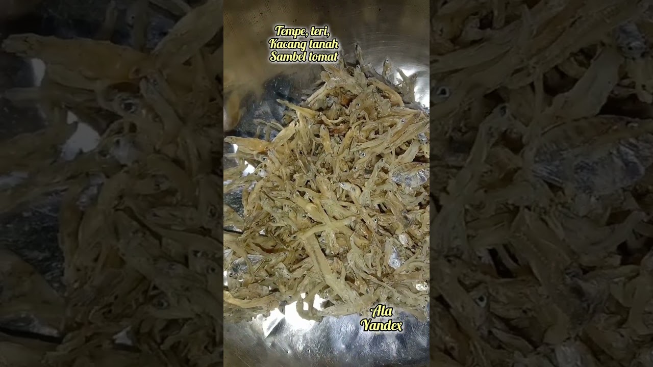 Menu Tempe, ikan teri,.kacang tanah dengan sambal tomat goreng