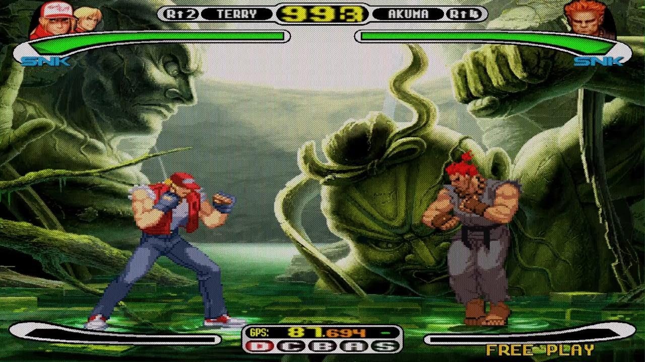 Capcom vs Snk 1 Terry ken vs Akuma