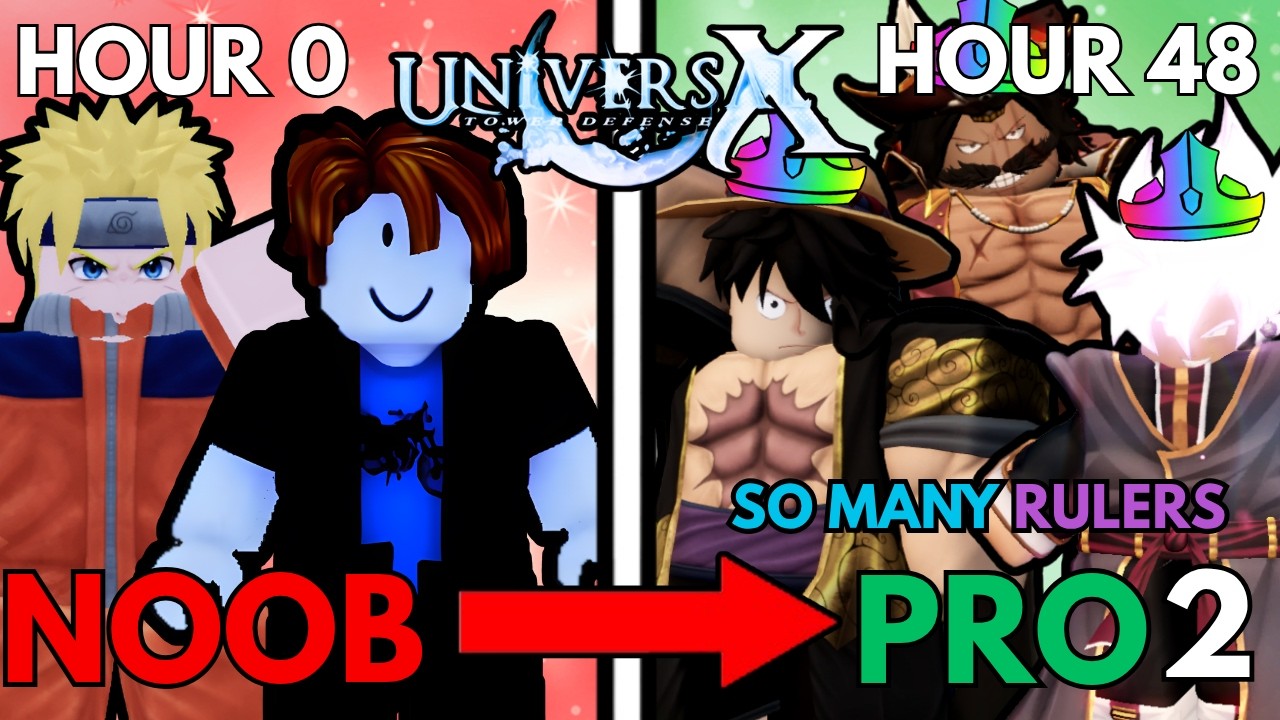 Spending 48 HOURS In Universal Tower Defense & Obtaining MULTIPLE META 0.1% One Piece Units (NTP 2)