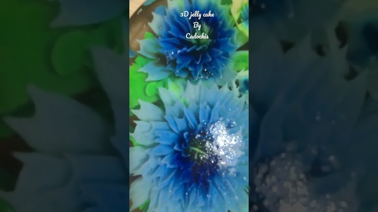 Blueberry flavor 3d jellycake it's sweet n soft #jellycake #cake #cakedesign #3djellycake #jelly