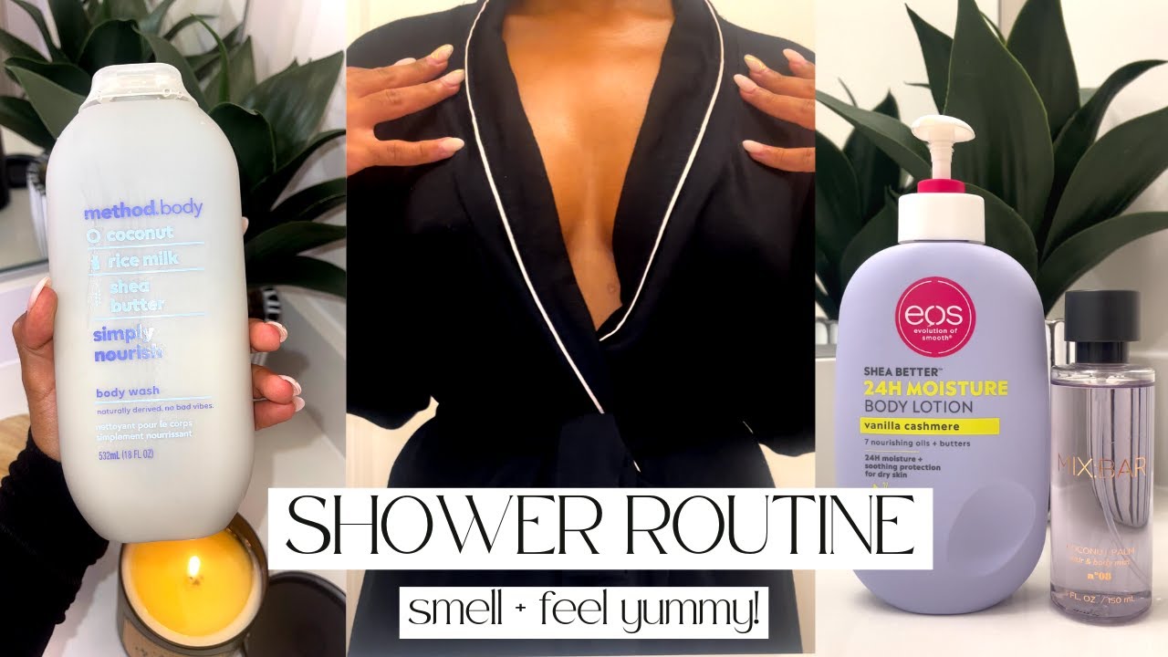 MY CURRENT SHOWER ROUTINE | SMELL GOODS + SMOOTH SKIN | beatbybeti