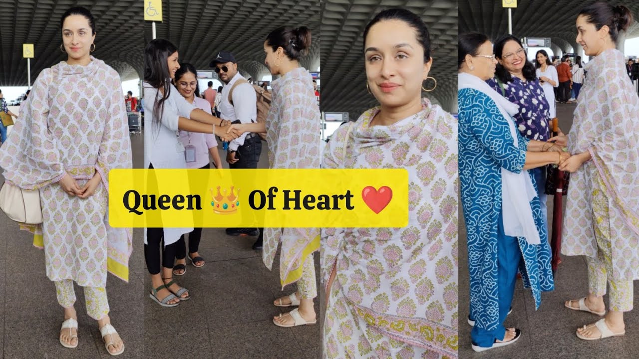 This Actress is So Down To Earth 🥺 Gorgeous 🥰 Shraddha Kapoor Got Papped at Mumbai Airport 📸✈️