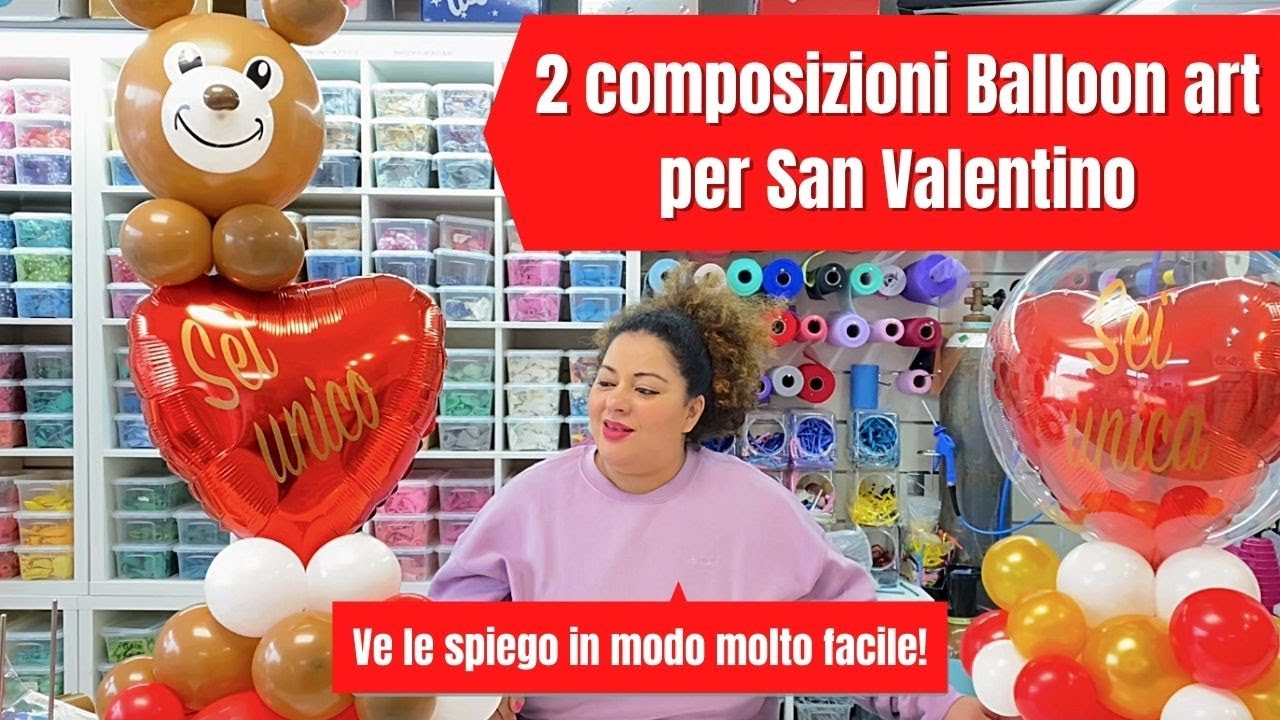 Come creare una composizione balloon art per san valentino !