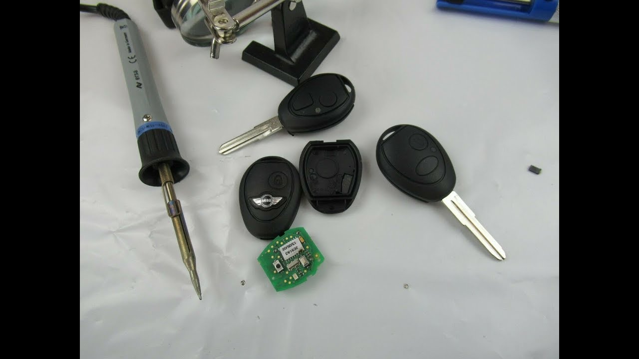 Mini One Rover 75 Land Rover Fernbedienung Remote Fob Taster tauschen Microschalter wechseln