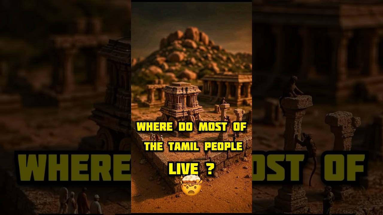Top 5 Countries with the most Tamil people (Outside India)🌏🗣️🤯 #shorts #tamilshorts