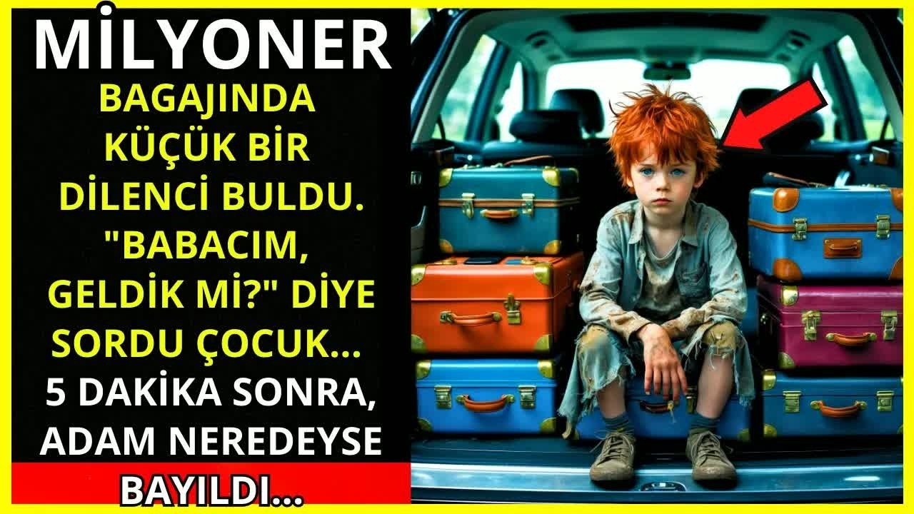 BİR MİLYONER, BAGAJINDA KÜÇÜK BİR DİLENCİ BULUR： ＂BABACIM, VARMIŞ MIYIZ？＂ DİYE BAĞIRIR ÇOCUK...