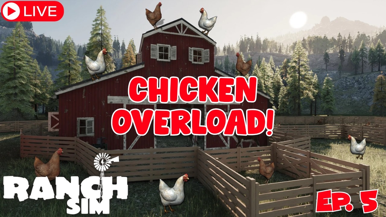🔴LIVE!🔴Mo' Chickens Mo' Problems! 🤠 #RanchSim [EP. 5] with @Marcplaysthegames
