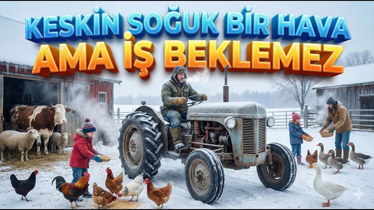 KESKİN BİR SOĞUKTA YAPILACAK İŞLERİMİZ VAR, SONUNDA KEYİFLİ BİR YEMEK HAK EDİYORUZ..