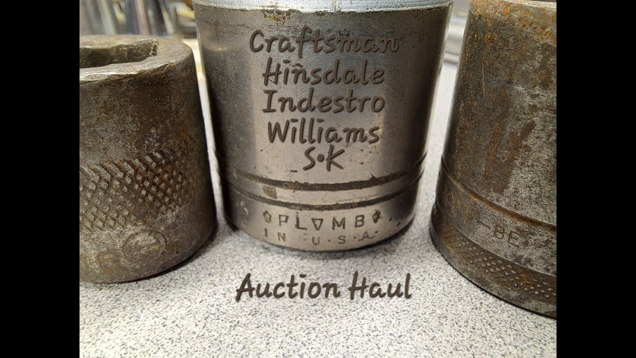 Tool Haul #39 Auction Sockets!! Vintage Plomb Hinsdale Indestro Craftsman Proto Williams Companion