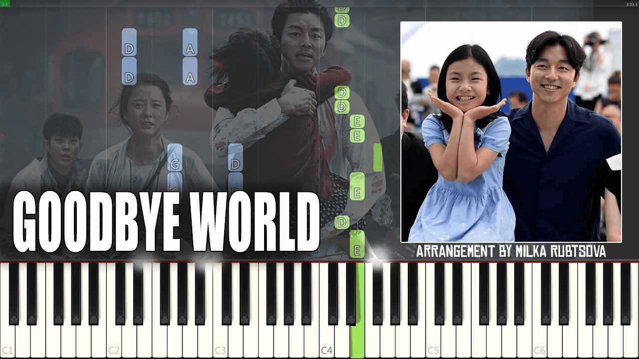 Jang Young-gyu - Goodbye World (from Train To Busan) | Piano Cover + Synthesia Tutorial