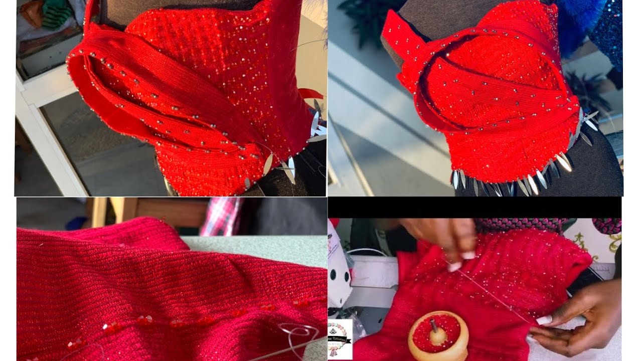 How to bead a corset kente from scratch.