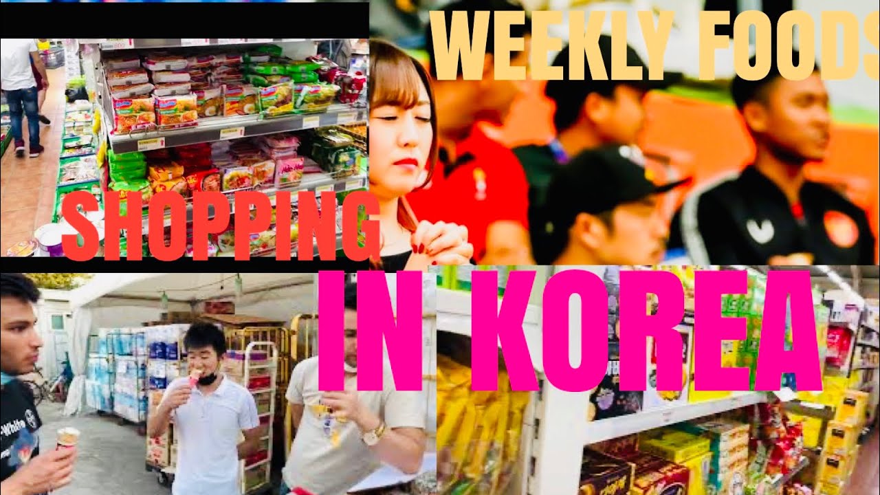 We are weekly food items shopping vlog in south korea
