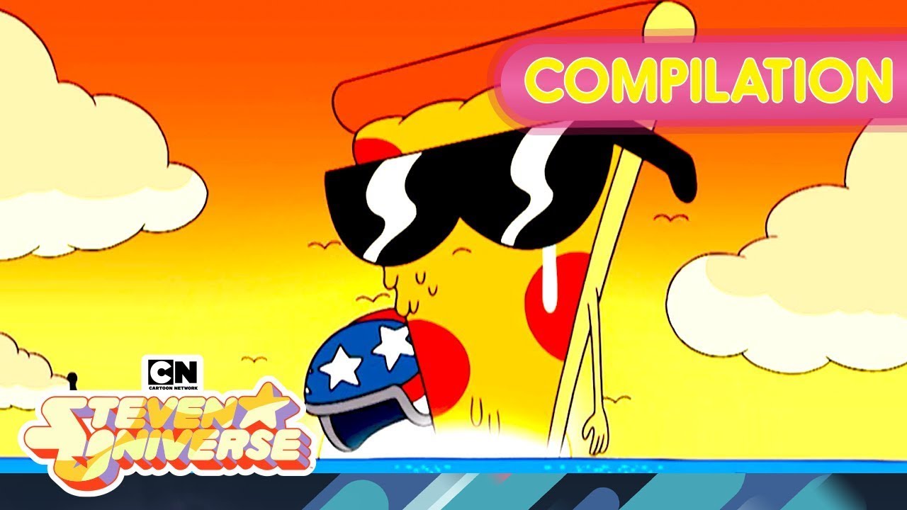 Pizza Steven Madness! 🍕Uncle Grandpa Crossover Episode | Steven Universe | Cartoon Network