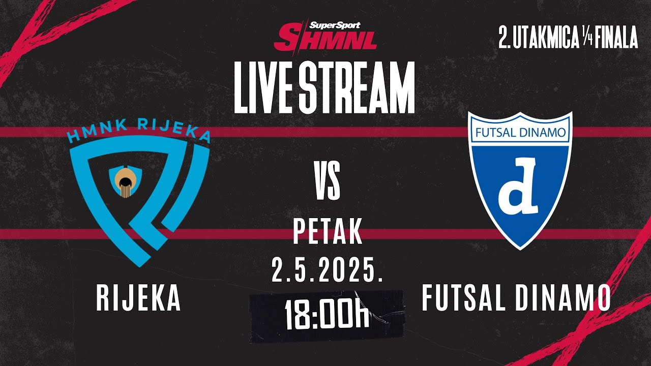 SS HMNL 1/4 FINALE 2. utakmica | HMNK Rijeka - Futsal Dinamo