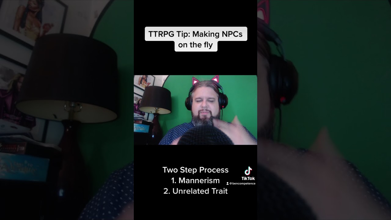 Creating memorable NPCs quickly (GM Tips)