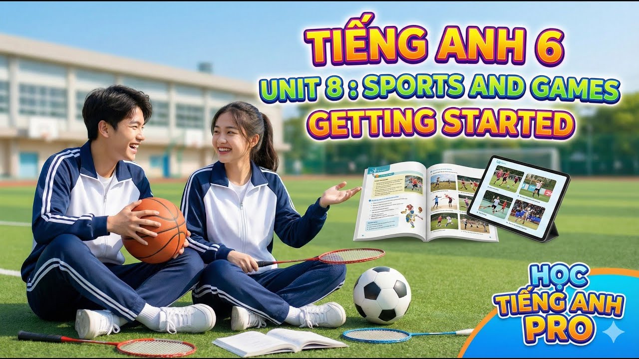 Tiếng Anh 6 Unit 8 Sports and Games Getting Started | Hội thoại At the Gym + Bài tập