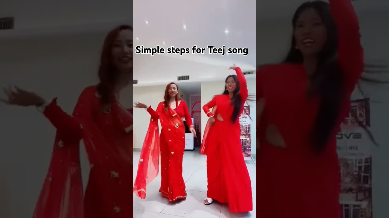 Simple steps for Teej song #dance #dancetrend #fypシ゚viral #vairalvideo #teejsongs #success #foryou