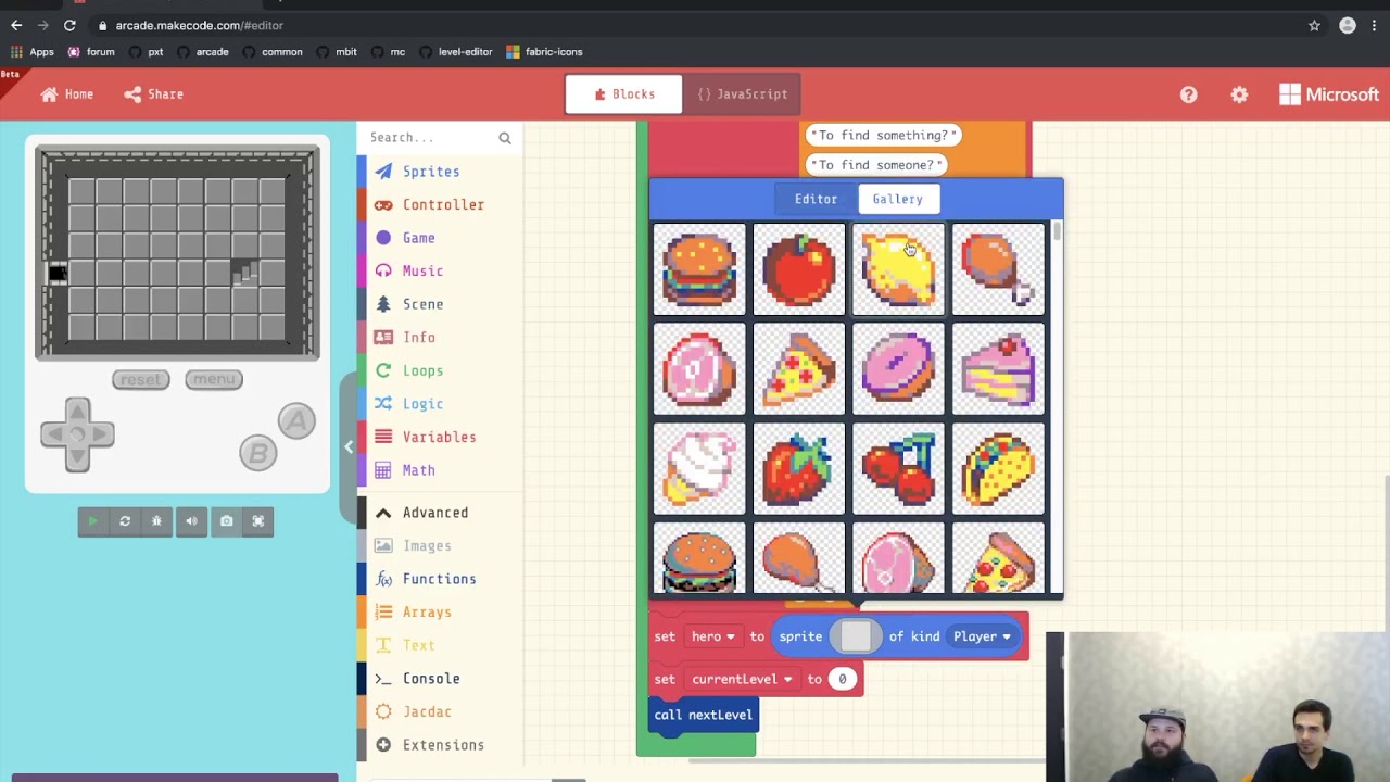 Tilemaps and Levels in Microsoft MakeCode Arcade