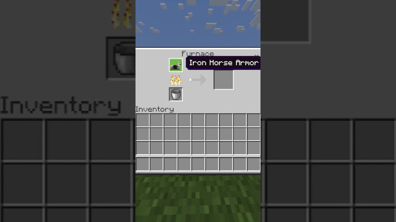 How To Get an Iron Nugget With Smelting In Minecraft #Shorts