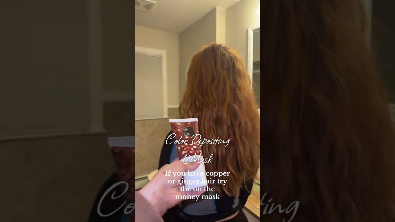 The IGK Color Depositing Hair Mask in on the money by IGK Hair #igkhair #copperhair #gingerhair