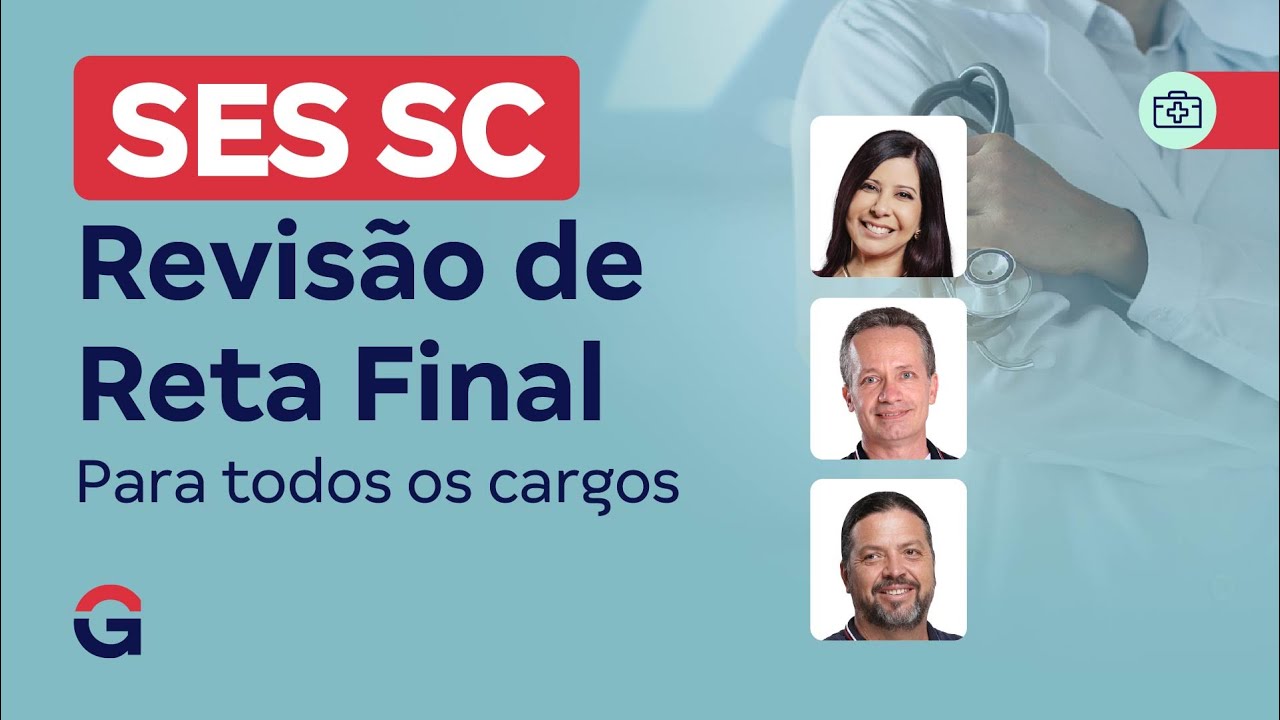 Concurso SES SC | Revis&atilde;o de Reta Final