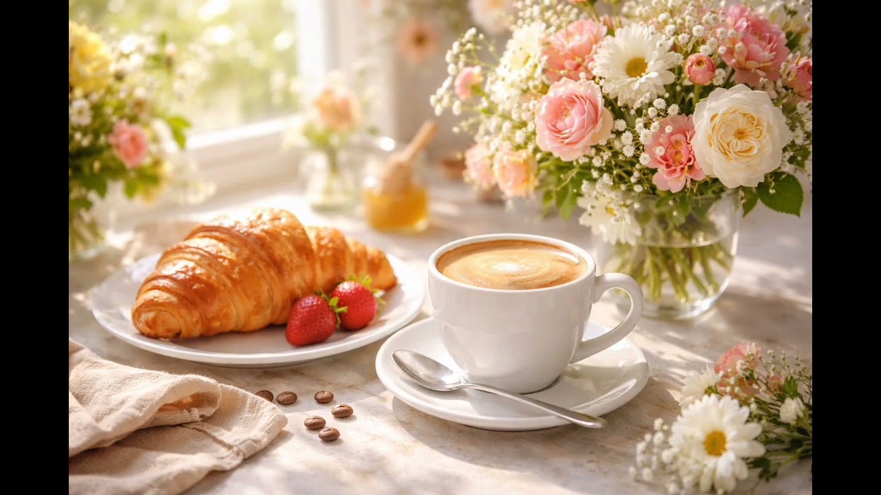 Happy morning coffee☕️ for relaxing and rest 