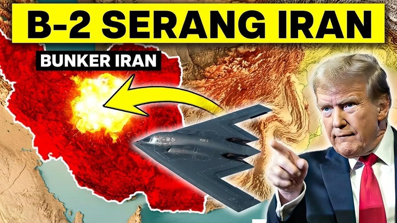 Pengebom B-2 AS Menjatuhkan Bom Penembus Bunker 2.000 lb ke Iran