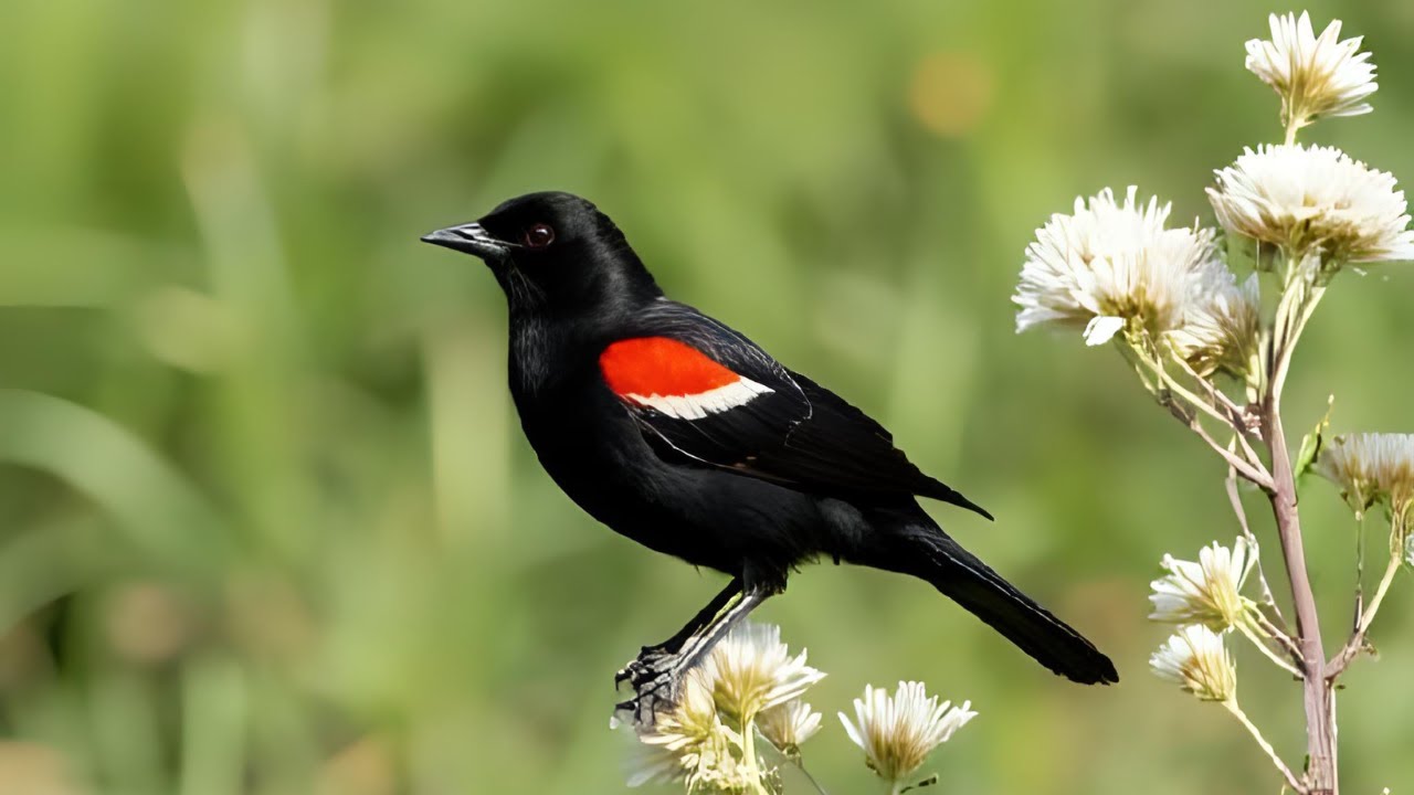The Marsh Musician!  Red winged Blackbird’s Bold Call of the Wild