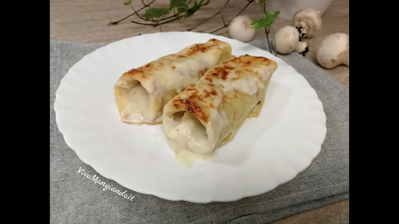 Crepes ai funghi e besciamella, gustose e morbide
