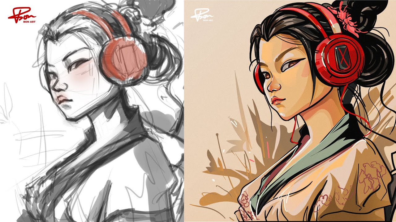🔴LIVE Học vẽ  photoshop Illustrator - vector art | BonART