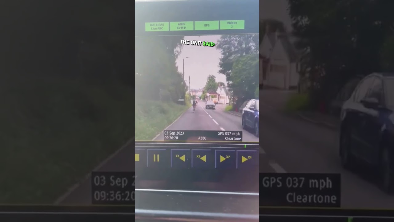 Cyclists Caught Speeding On Police Dashcam #cycling #dashcam #caughtoncamera