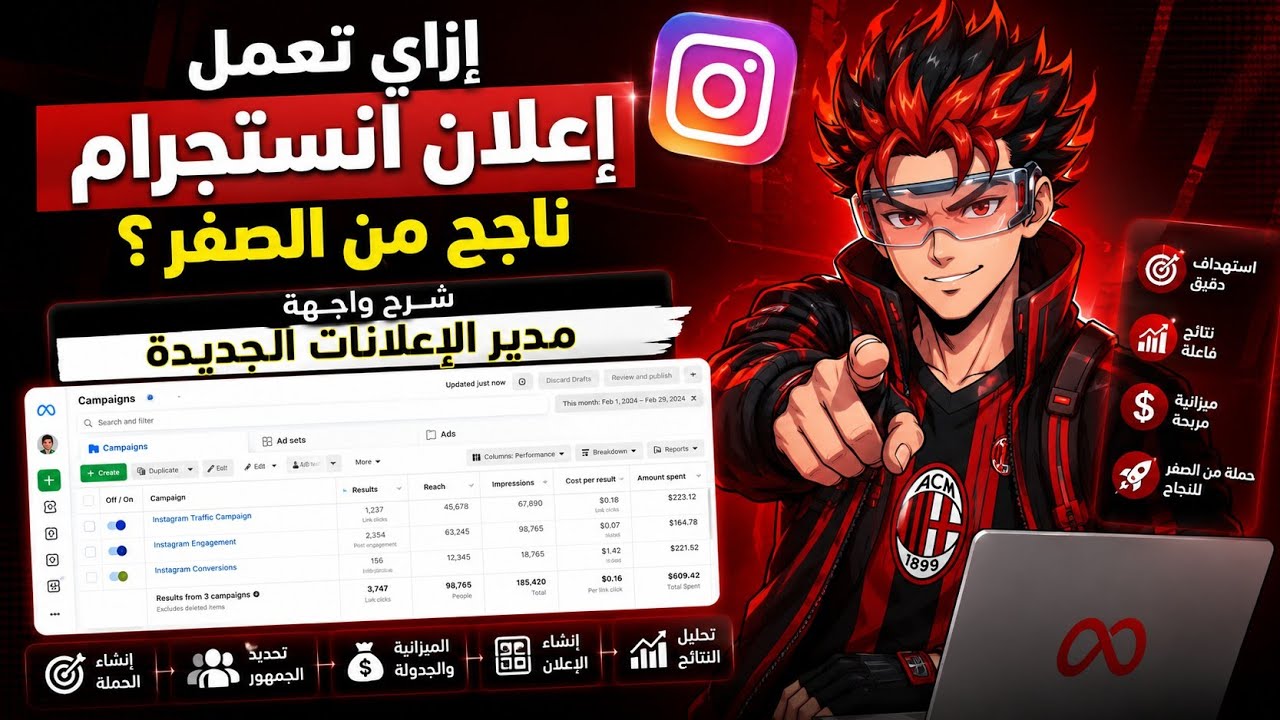 إزاي تعمل إعلان انستجرام ناجح من الصفر؟ (شرح واجهة مدير الإعلانات الجديدة)