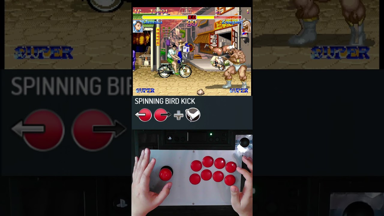 Chun Li Special Moves - Super Street Fighter II Turbo.